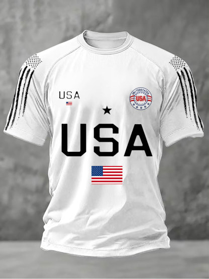 2026 World Cup-Men's USA Flag T-Shirts