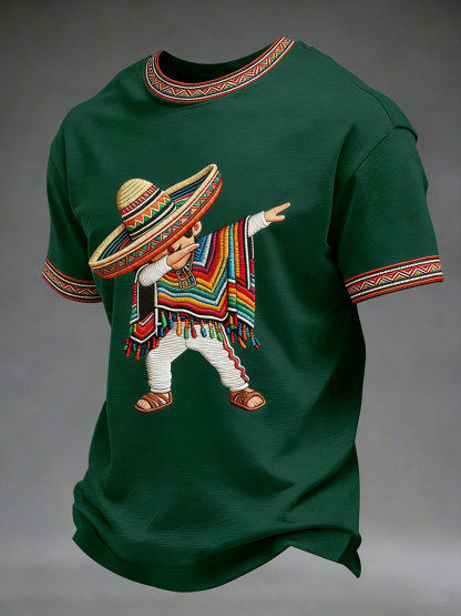 2026 World Cup-Men's Cinco de Mayo Print Casual T-Shirt