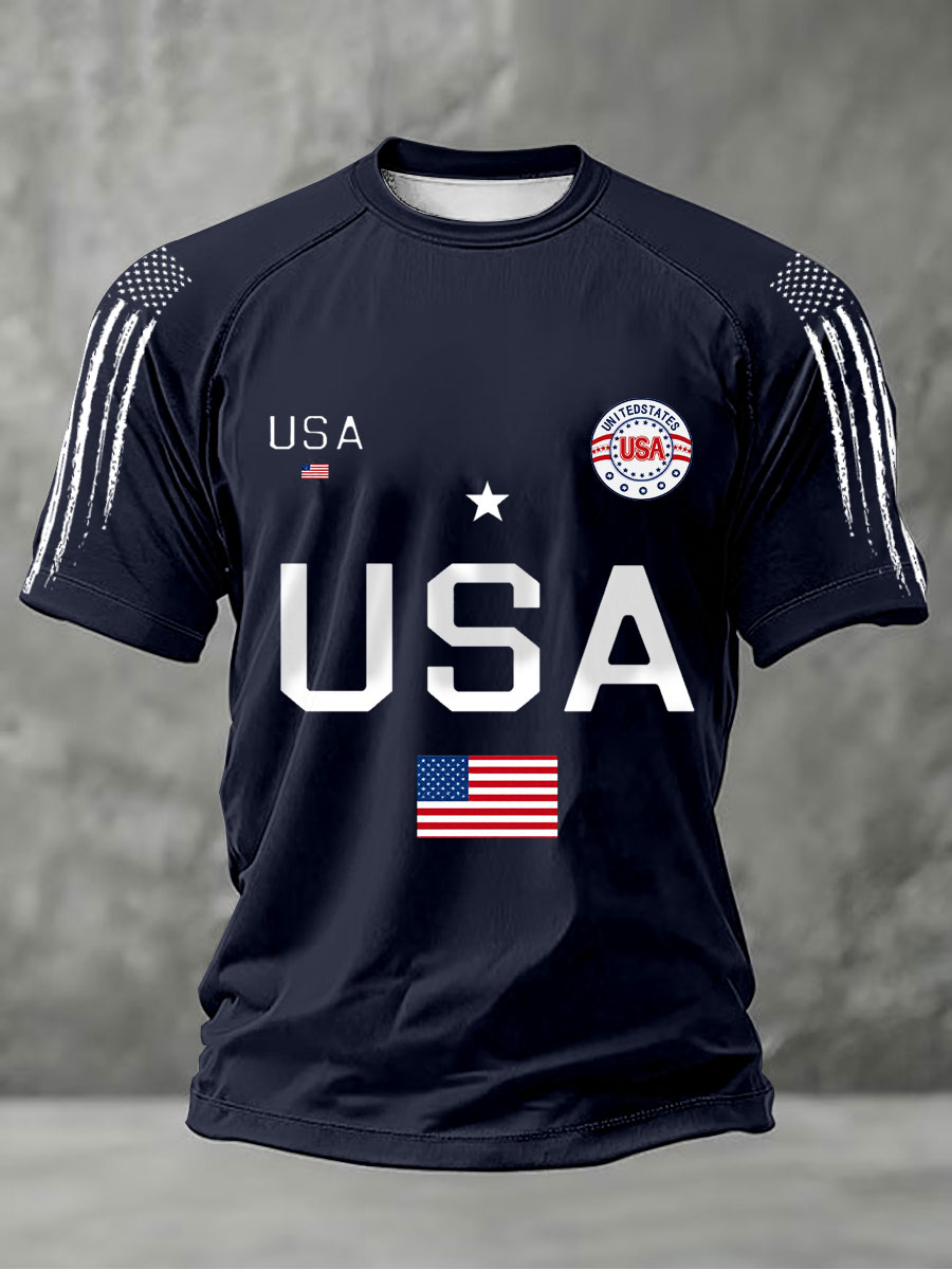 2026 World Cup-Men's USA Flag T-Shirts