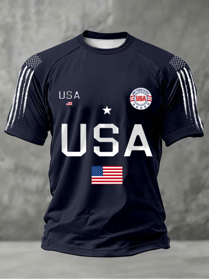 2026 World Cup-Men's USA Flag T-Shirts