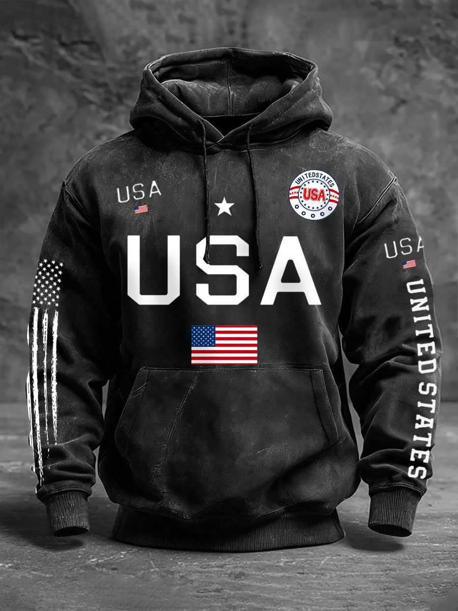 2026 World Cup-Men's USA Flag Hoodies
