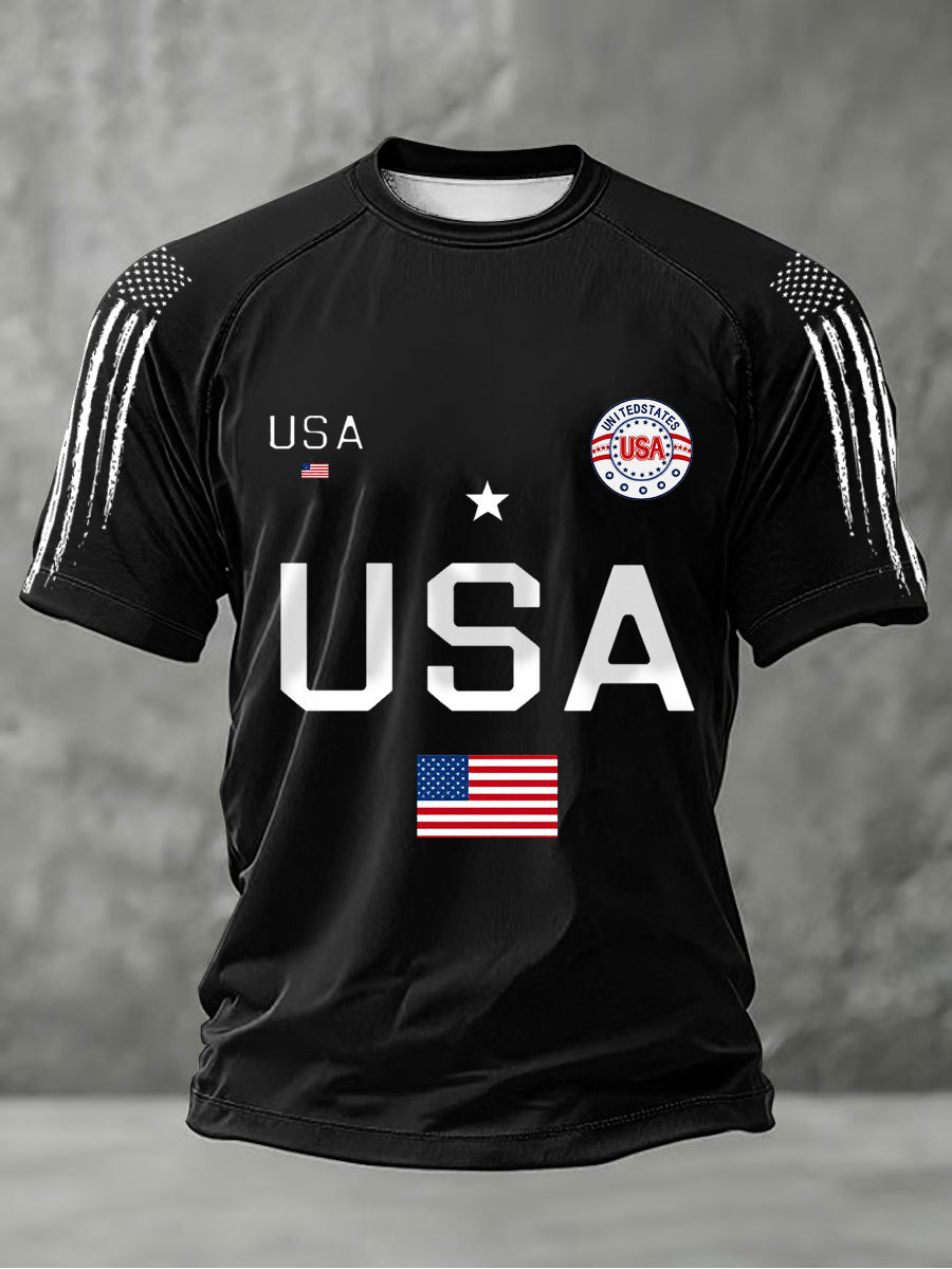 2026 World Cup-Men's USA Flag T-Shirts