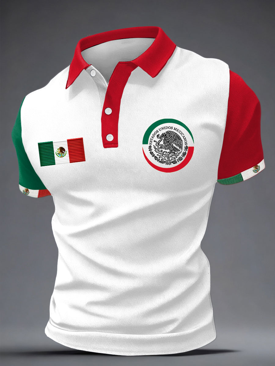 2026 World Cup-Men's Mexico Baseball Lover Printed Casual Tops