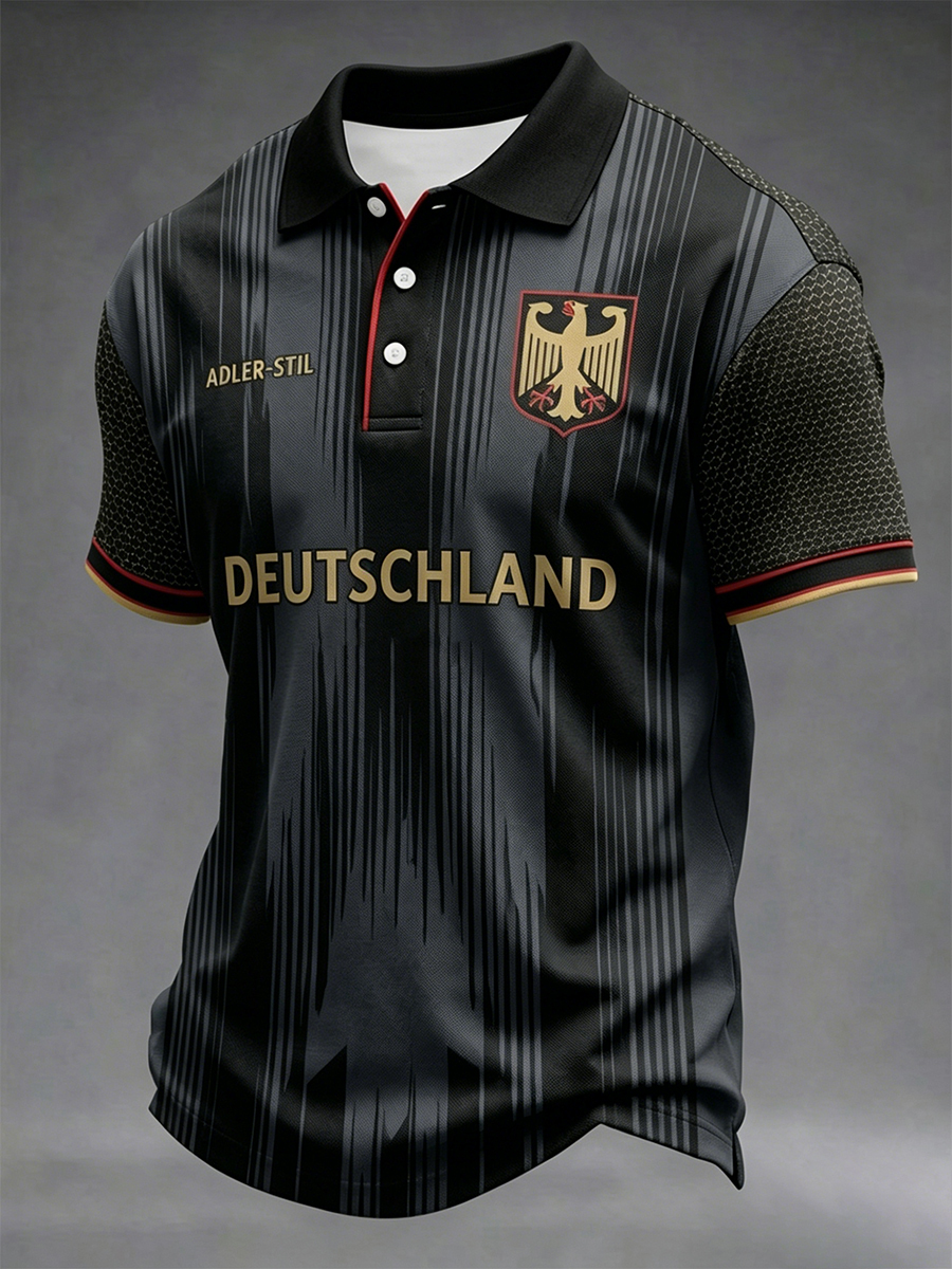 2026 World Cup-Men's Germany Football Supporter Printed Shirt