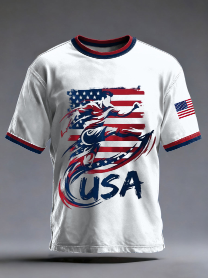2026 World Cup-Men's USA Soccer Printed T-shirt
