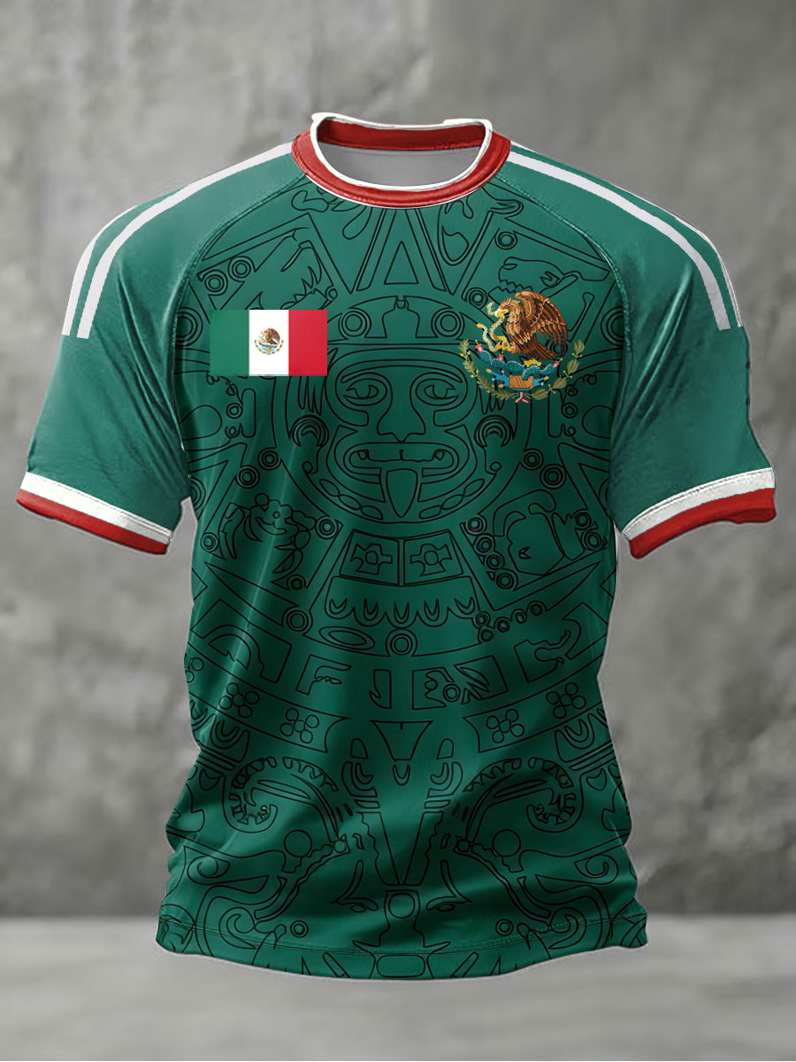 2026 World Cup-Men's Mexico Baseball Lover Print short sleeve t-shirt