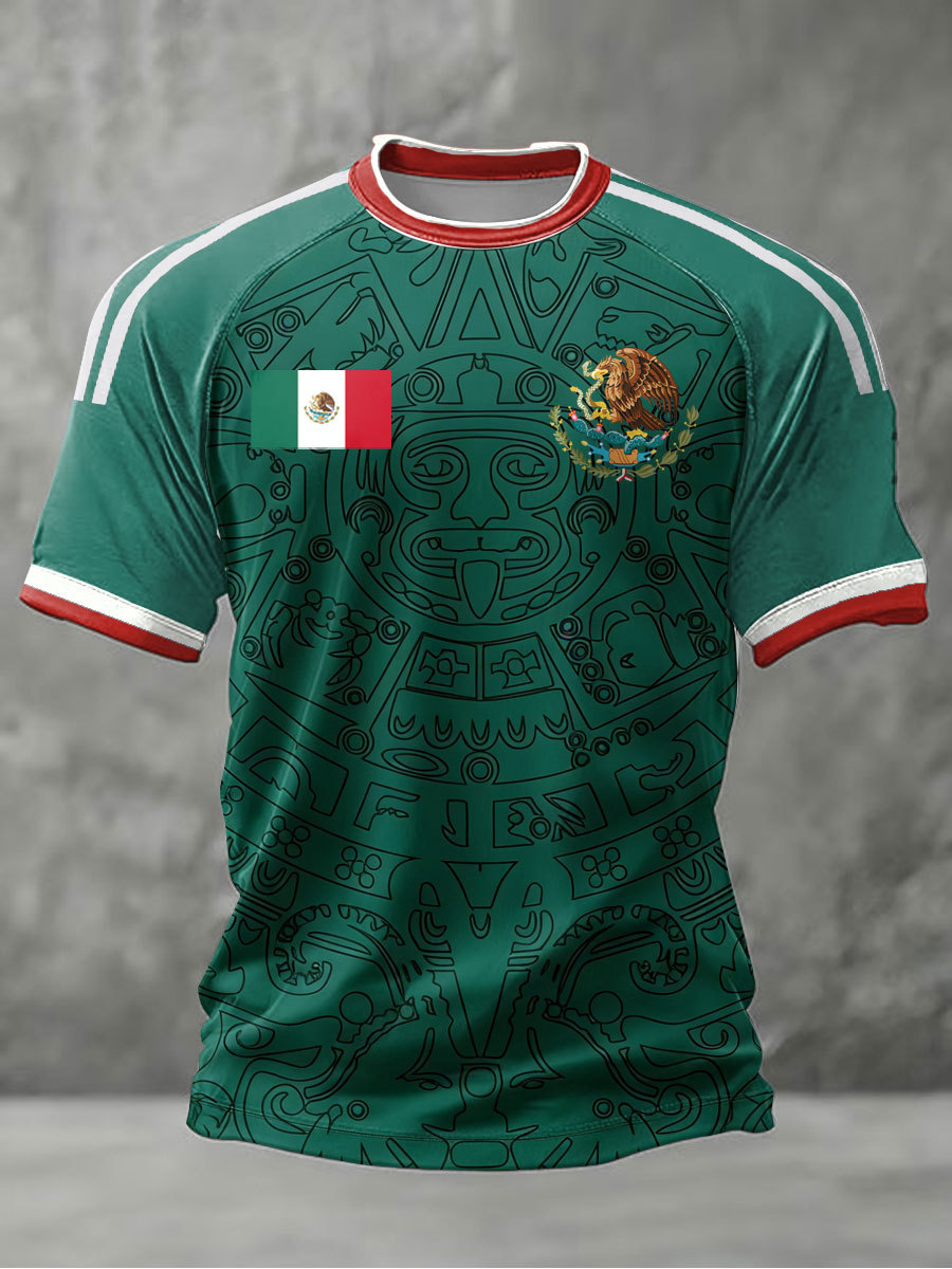 2026 World Cup-Men's Mexico Baseball Lover Print short sleeve t-shirt