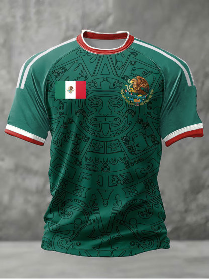 2026 World Cup-Men's Mexico Baseball Lover Print short sleeve t-shirt