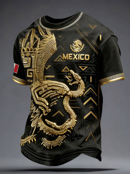 2026 World Cup-Men's Mexico Football Lover Printed T-shirt