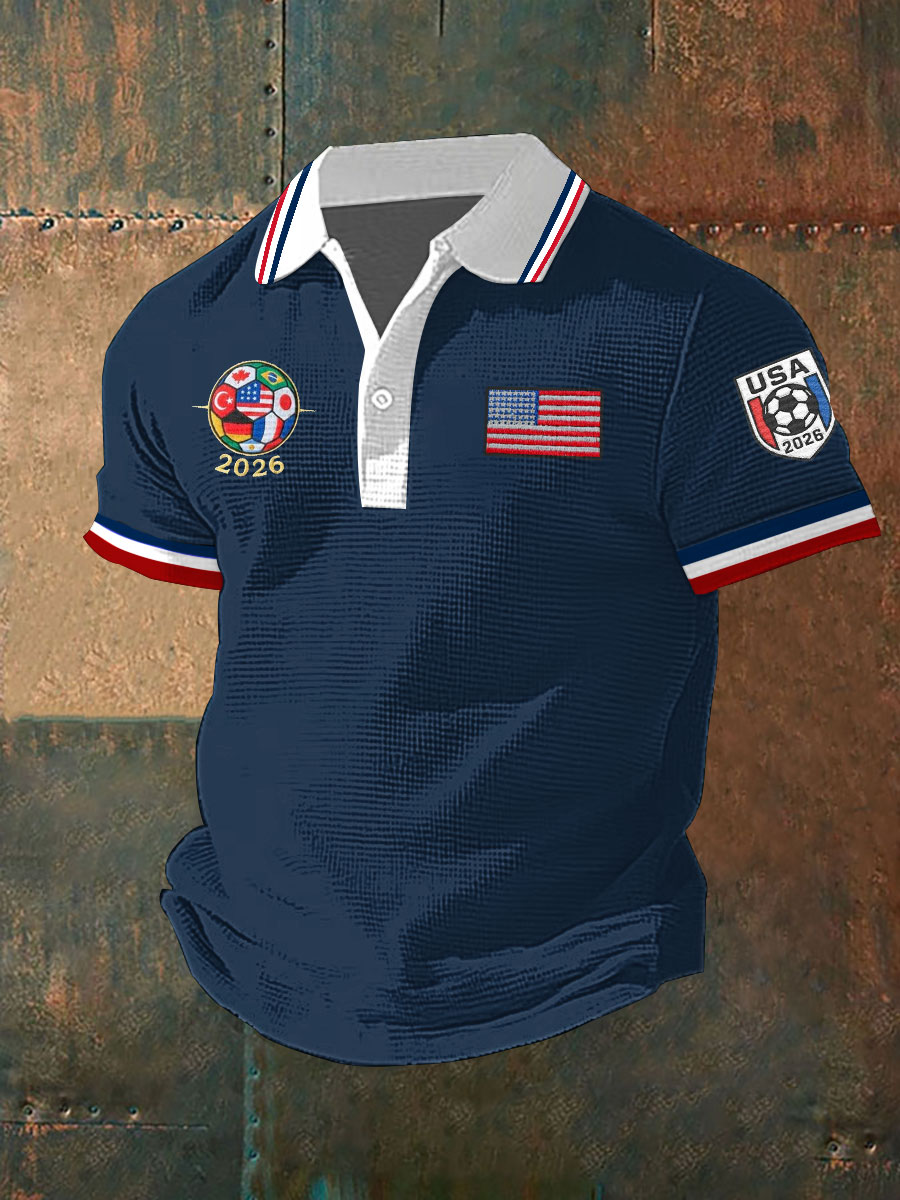 2026 World Cup-Men's USA Soccer Short Sleeve Shirt