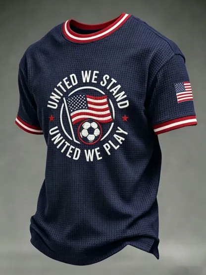 2026 World Cup-Men'S USA Football Lover Art Printed Polo Shirt