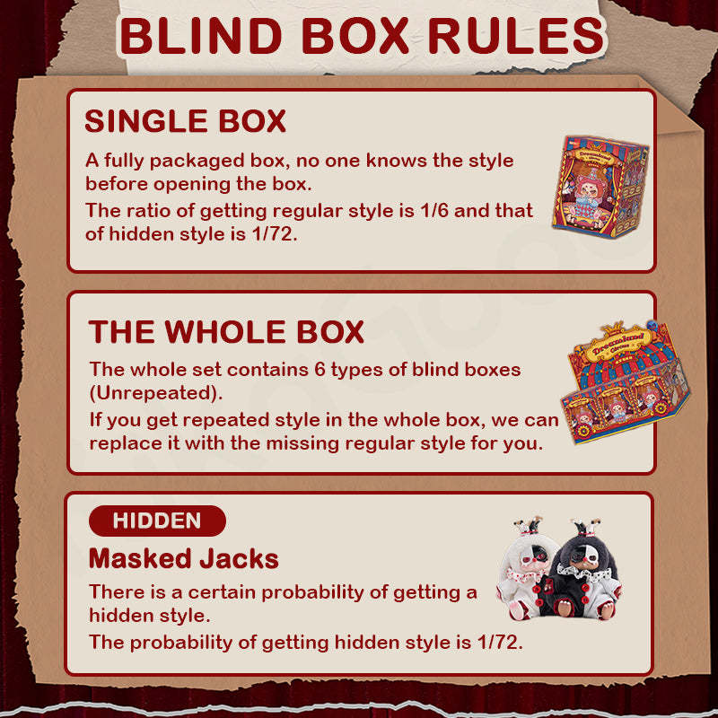 Cino's Dreamland Circus Series Plush Blind Box