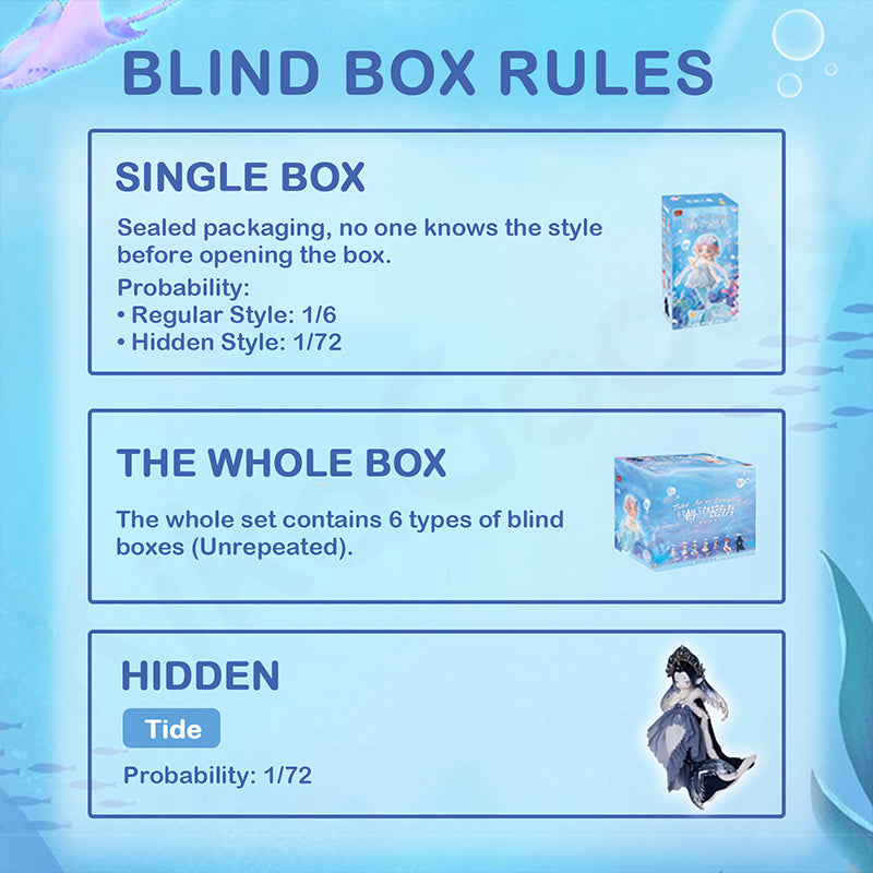 Antu Tidal Secret Language Mermaid Series Action Figure BJD Blind Box