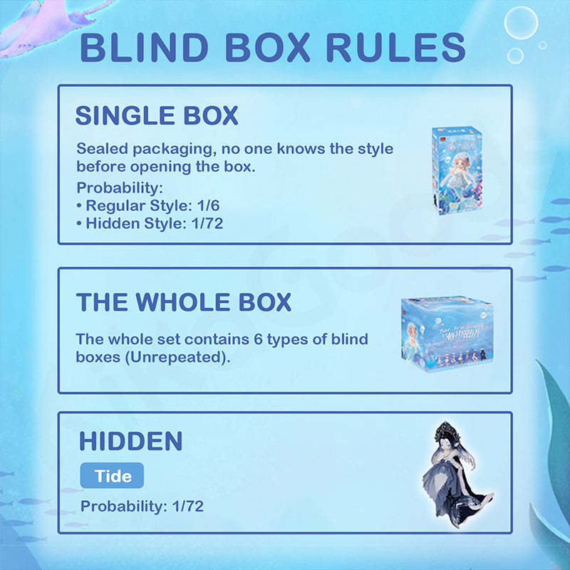 Antu Tidal Secret Language Mermaid Series Action Figure BJD Blind Box
