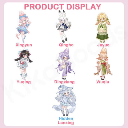 Moon Jumping Time Bunny Series 1/12 Action Figure BJD Blind Box