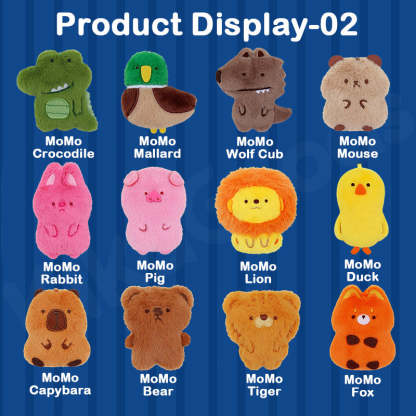 MoMo Family Animal Series Refrigerator Magnet Plush Blind Bag