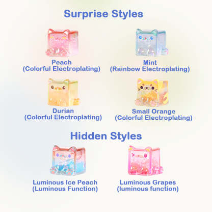 Square Cat Big Size Ice Cube Series Blind Box