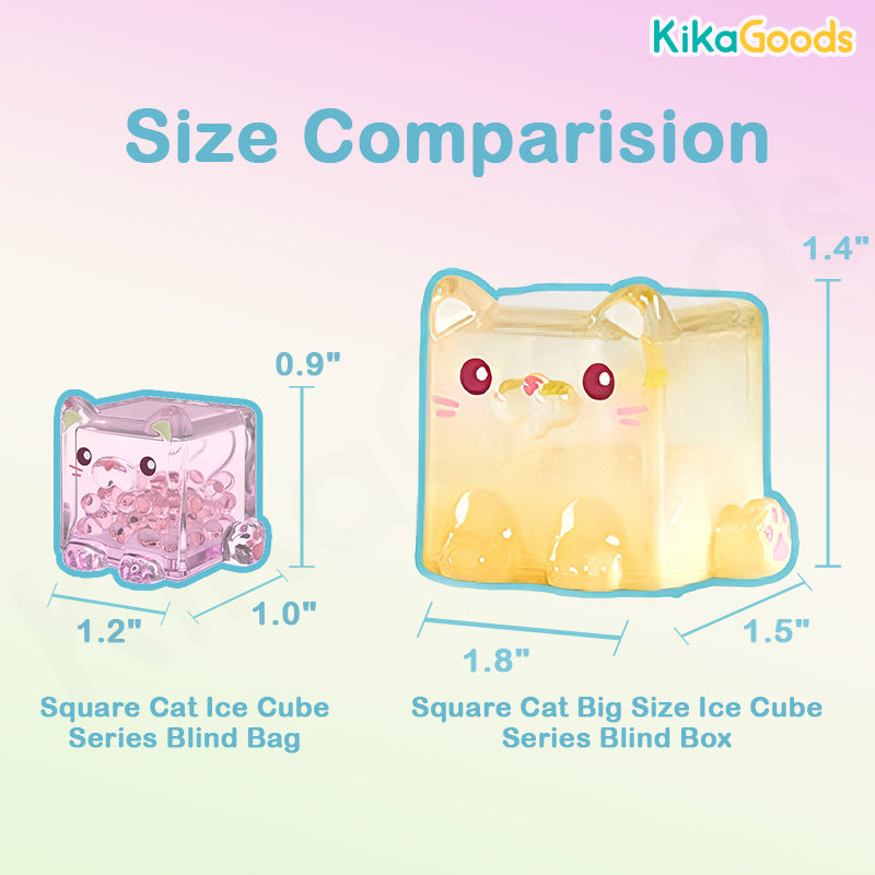 Square Cat Big Size Ice Cube Series Blind Box