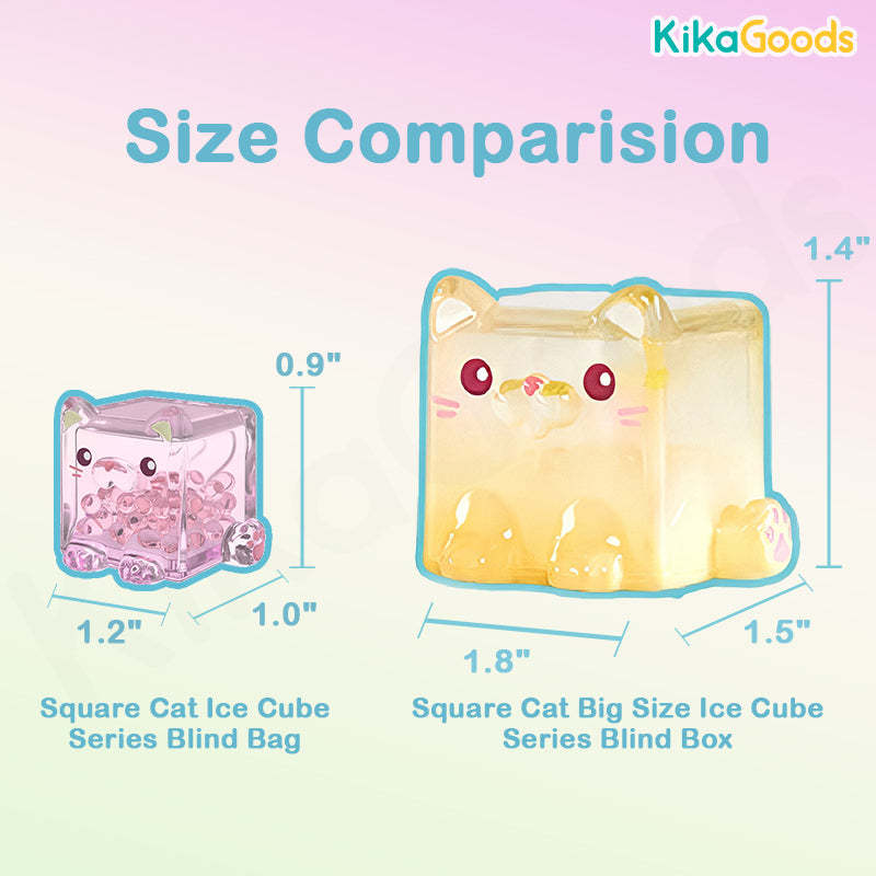 Square Cat Big Size Ice Cube Series Blind Box