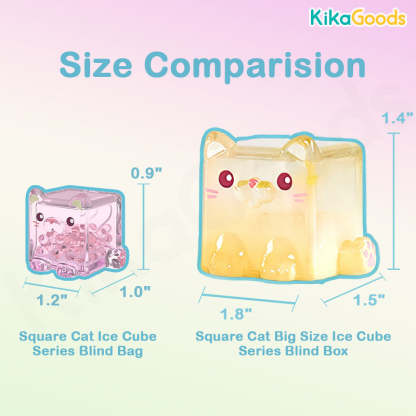 Square Cat Big Size Ice Cube Series Blind Box