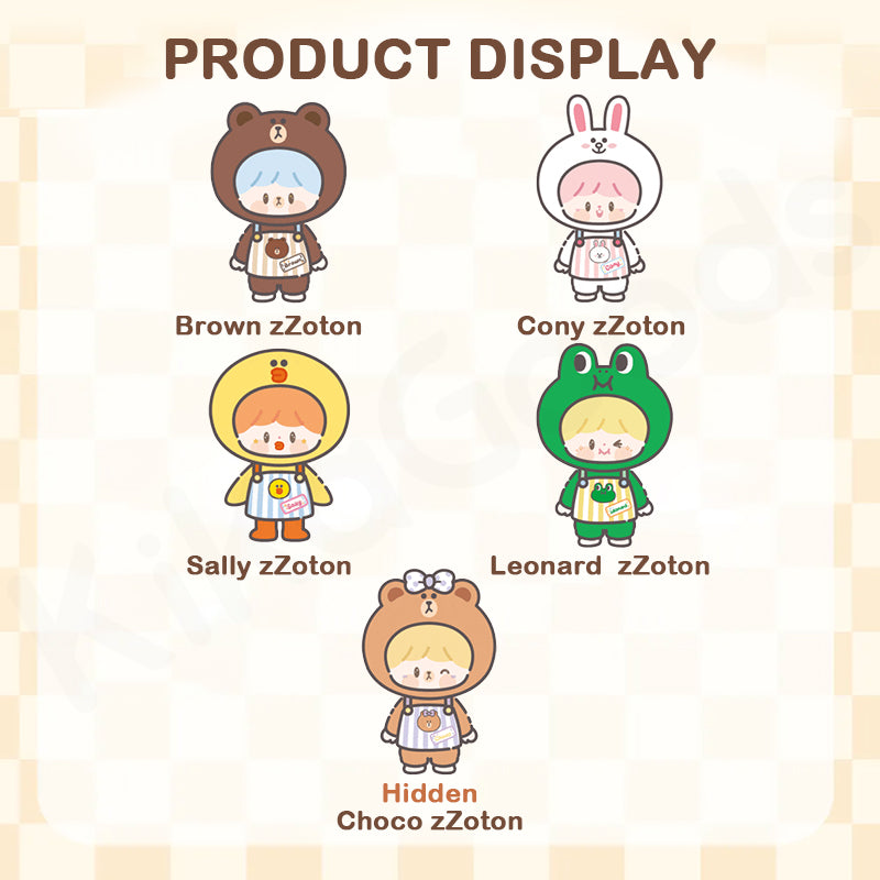 zZoton x LINEFRIENDS My Best Friends Series Plush Blind Box