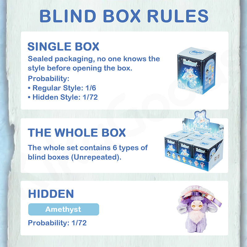 Tutulong Third Generation Fantasy Biology Colorful Crystal Series Plush Blind Box