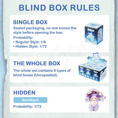 Tutulong Third Generation Fantasy Biology Colorful Crystal Series Plush Blind Box