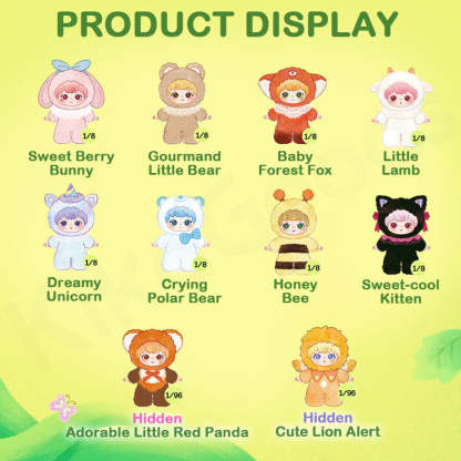 Ziyuli Animal Party Series Plush Blind Box