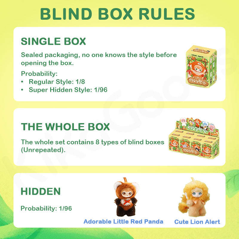 Ziyuli Animal Party Series Plush Blind Box