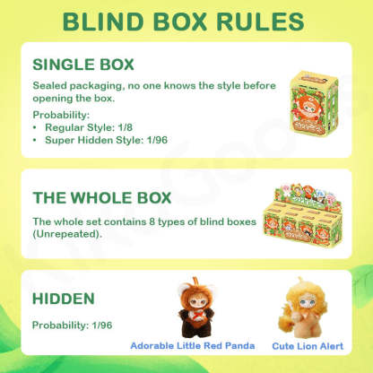 Ziyuli Animal Party Series Plush Blind Box