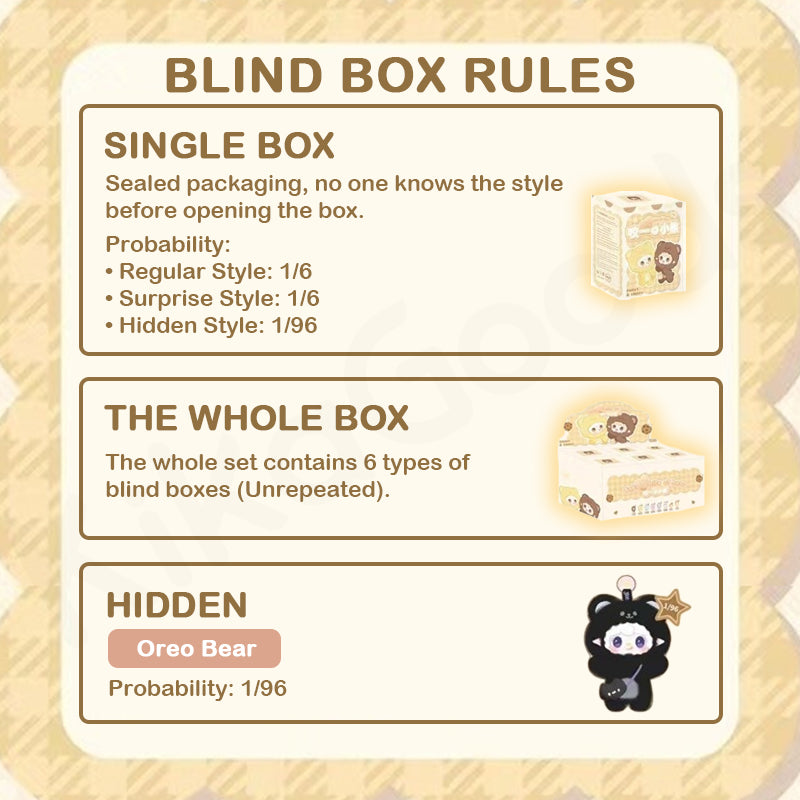 YOOKI Take A Bite Of Bear Series Plush Blind Box