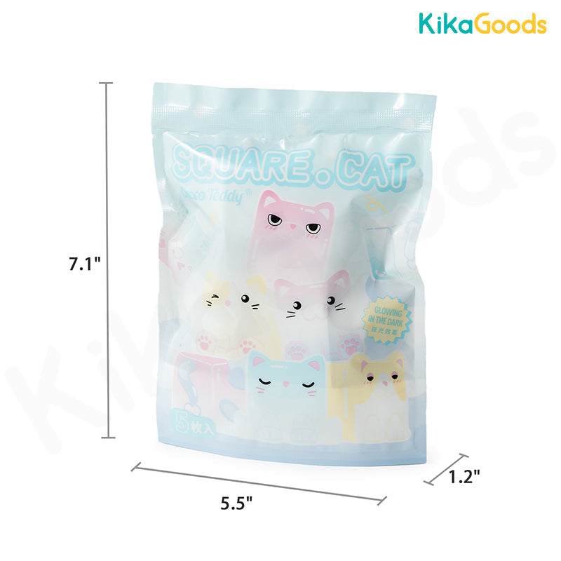 Square Cat Ice Cube Glow In The Dark Series Blind Bag