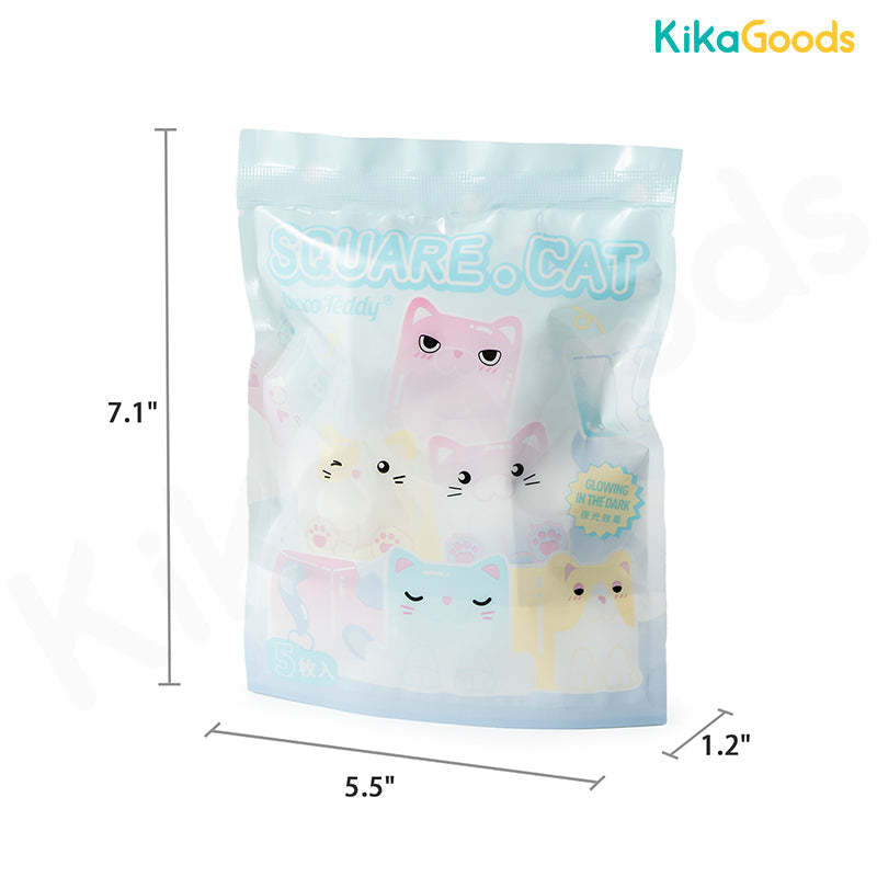 Square Cat Ice Cube Glow In The Dark Series Blind Bag