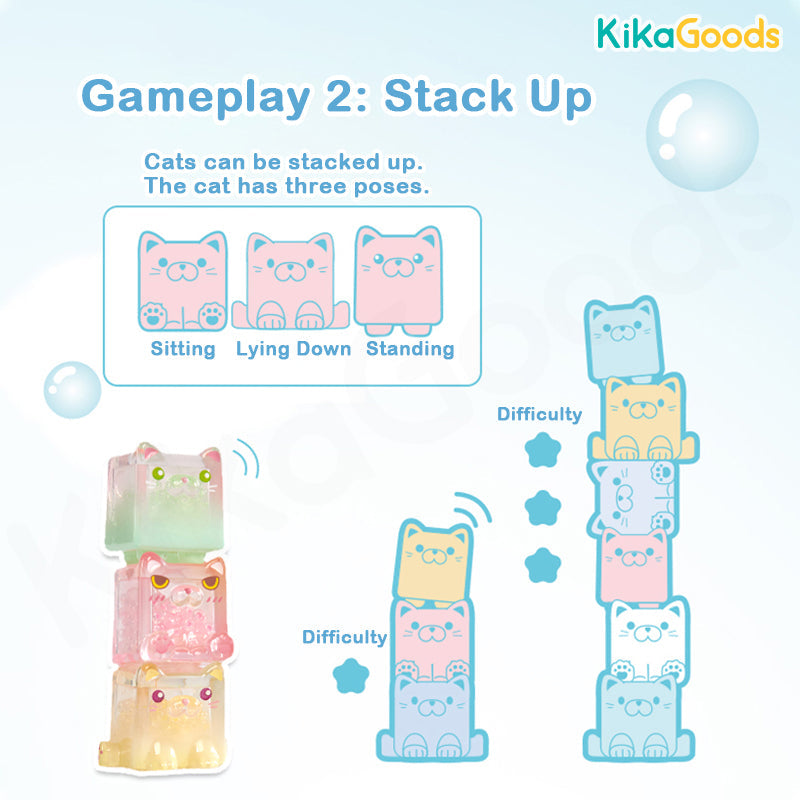 Square Cat Ice Cube Glow In The Dark Series Blind Bag