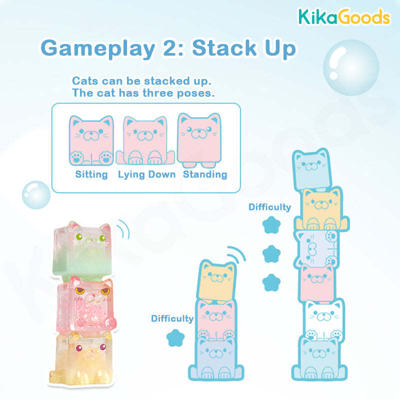Square Cat Ice Cube Glow In The Dark Series Blind Bag
