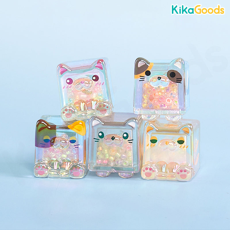 Square Cat Ice Cube Glow In The Dark Series Blind Bag