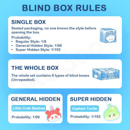 Yooki Mini Ocean Baby Series Plush Blind Box