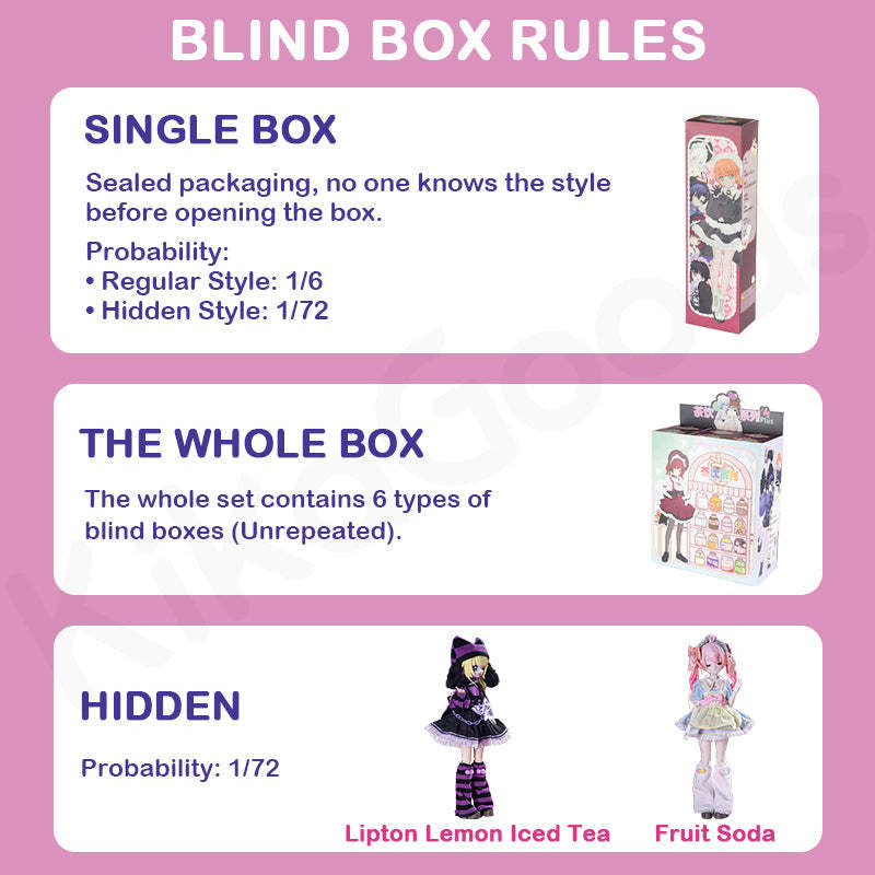 UF Doll Drink Series 1/5 Plus BJD Action Figure Blind Box