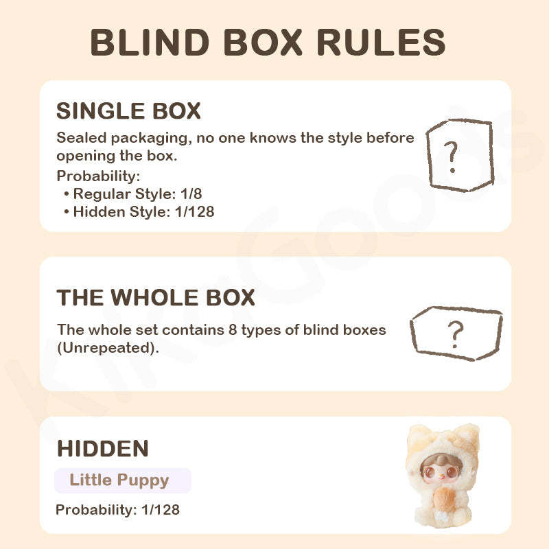 Yooki Hug Gourmet Restaurant Limited Series Vinyl Plush Blind Box