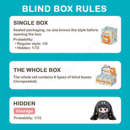 Q.Kid Emotional Hairy Monsters Series Plush Blind Box