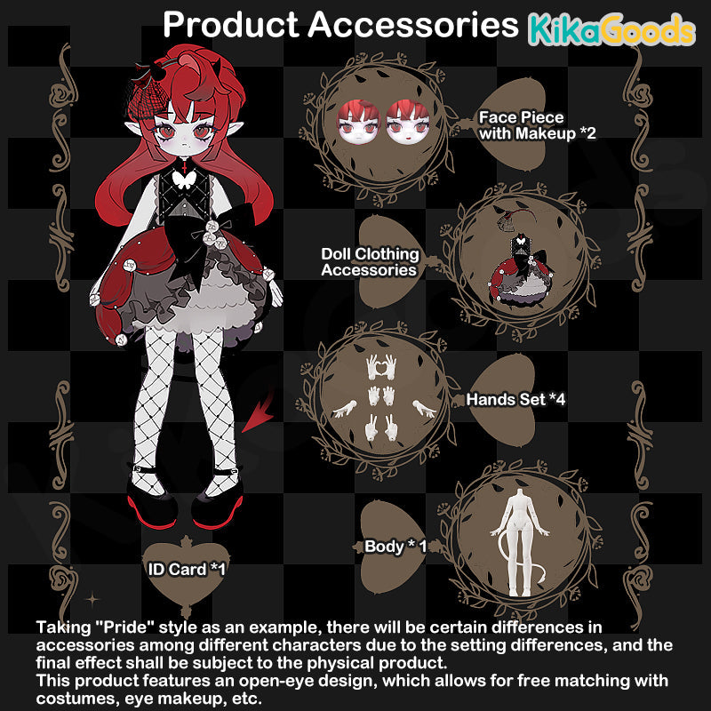 Cooze Devil Horns Series 1/8 Action Figure BJD Blind Box