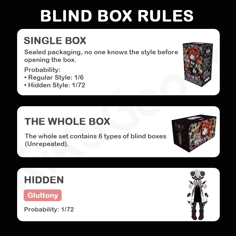 Cooze Devil Horns Series 1/8 Action Figure BJD Blind Box