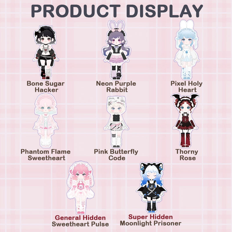 Liroro Binary Sweetheart Series Action Figure BJD Blind Box