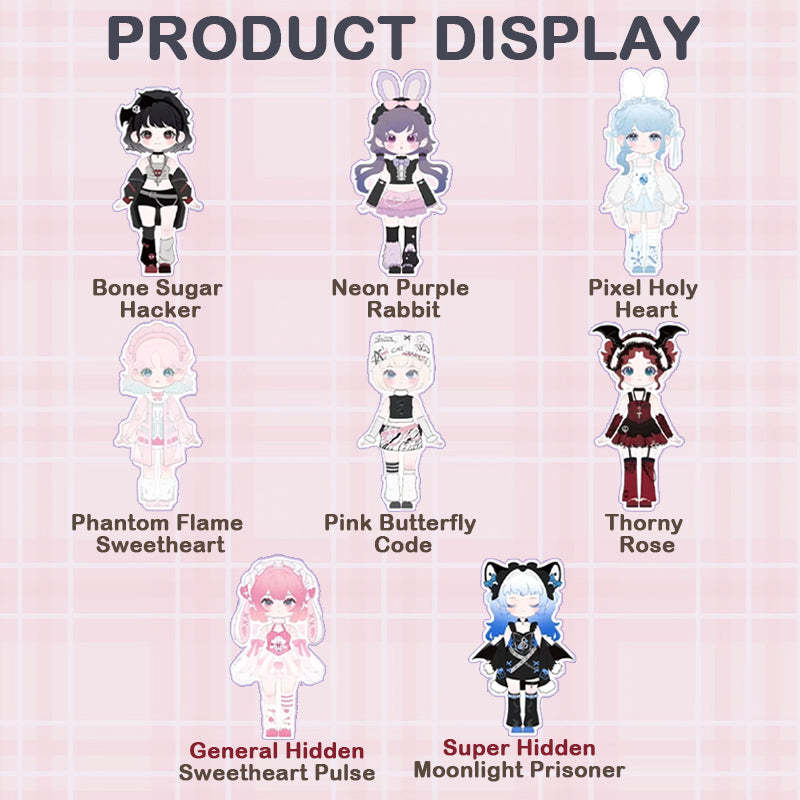 Liroro Binary Sweetheart Series Action Figure BJD Blind Box