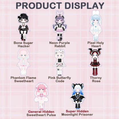 Liroro Binary Sweetheart Series Action Figure BJD Blind Box