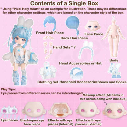 Liroro Binary Sweetheart Series Action Figure BJD Blind Box