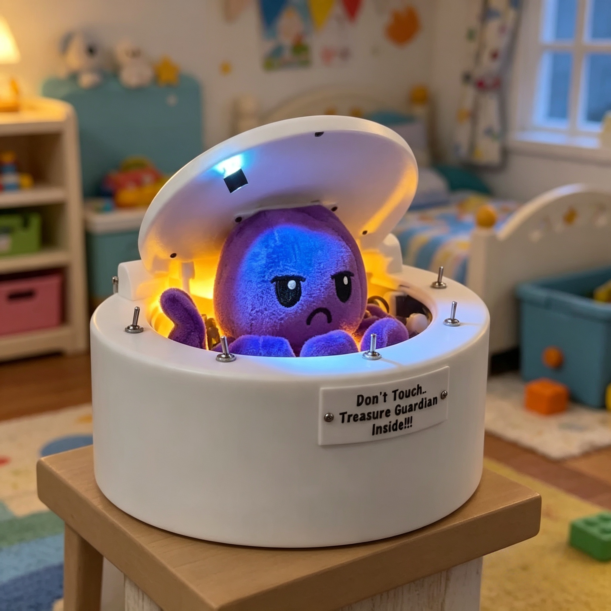 No Touch Octopus Treasure Guardian Box