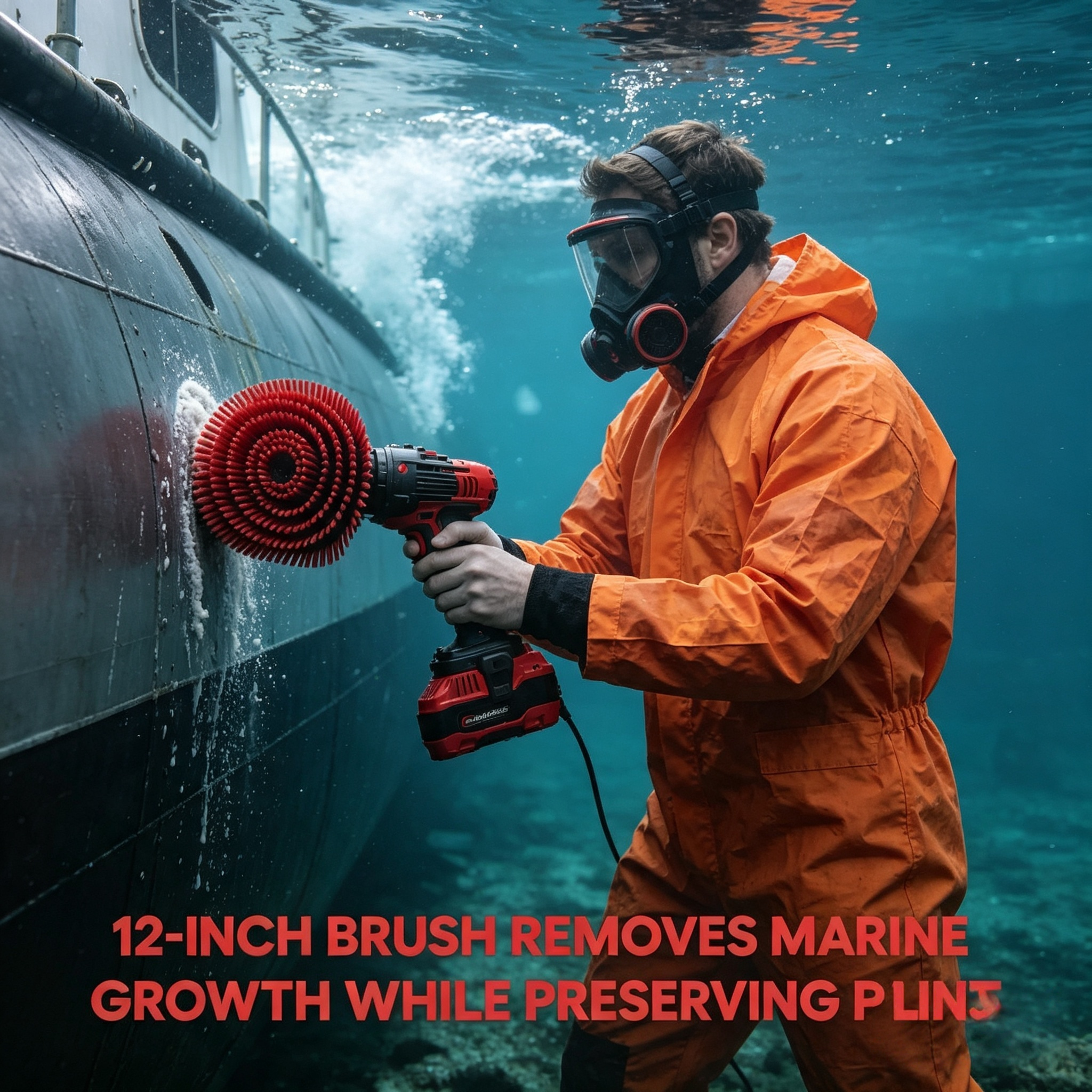 Electric Hull Cleaning Brush System