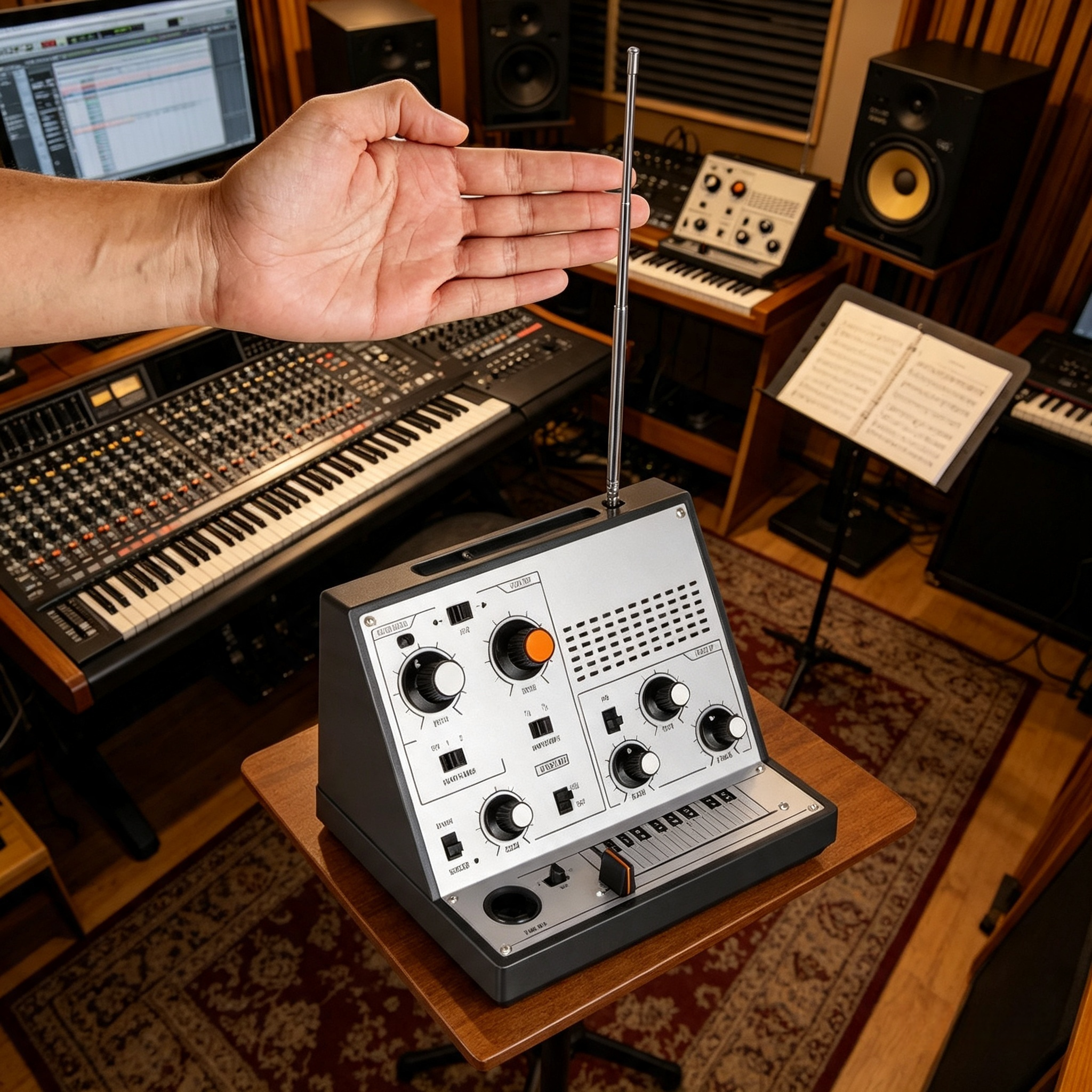 Portable Touch-Sensitive Synthesizer with Retro Analog Sound & Effects