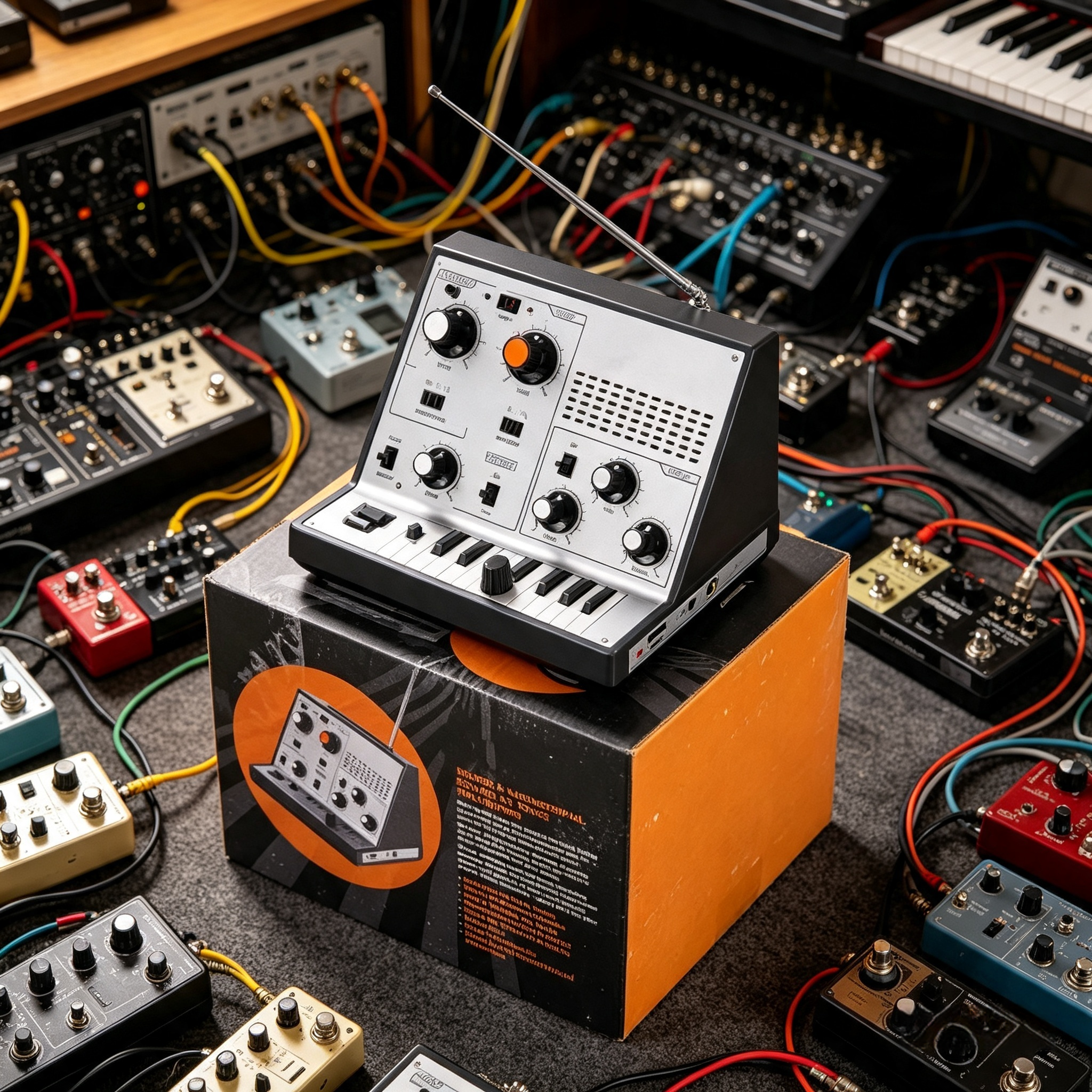 Portable Touch-Sensitive Synthesizer with Retro Analog Sound & Effects